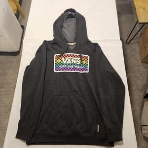 Van's Men's Size M Hoodie Off The Wall Rainbow Black